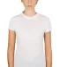 0240 Tultex Ladies Ultra Blend Tee  in White front view