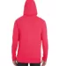 Anvil 6759 Triblend Hooded Full-Zip T-Shirt HEATHER RED back view