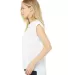 Bella Canvas 8804 Women's Flowy Muscle Tank with R WHITE side view