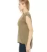 Bella Canvas 8804 Women's Flowy Muscle Tank with R HEATHER OLIVE side view
