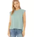 Bella Canvas 8804 Women's Flowy Muscle Tank with R DUSTY BLUE front view