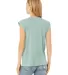 Bella Canvas 8804 Women's Flowy Muscle Tank with R DUSTY BLUE back view