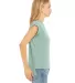 Bella Canvas 8804 Women's Flowy Muscle Tank with R DUSTY BLUE side view