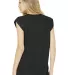 Bella Canvas 8804 Women's Flowy Muscle Tank with R BLACK back view