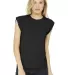 Bella Canvas 8804 Women's Flowy Muscle Tank with R BLACK front view