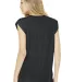 Bella Canvas 8804 Women's Flowy Muscle Tank with R DARK GRY HEATHER back view