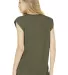 Bella Canvas 8804 Women's Flowy Muscle Tank with R HEATHER OLIVE back view