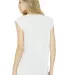 Bella Canvas 8804 Women's Flowy Muscle Tank with R WHITE back view