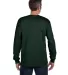 HANES 5596 Tagless Long Sleeve T-Shirt with a Pock Deep Forest back view