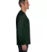 HANES 5596 Tagless Long Sleeve T-Shirt with a Pock Deep Forest side view