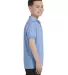 52 054Y Youth Ecosmart Jersey Polo Sport Shirt Light Blue side view