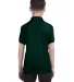 52 054Y Youth Ecosmart Jersey Polo Sport Shirt Deep Forest back view