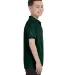 52 054Y Youth Ecosmart Jersey Polo Sport Shirt Deep Forest side view