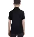 52 054Y Youth Ecosmart Jersey Polo Sport Shirt Black back view