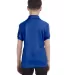 52 054Y Youth Ecosmart Jersey Polo Sport Shirt Deep Royal back view