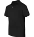 52 054Y Youth Ecosmart Jersey Polo Sport Shirt Black side view