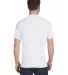 Hanes 518T Beefy-T Tall T-Shirt White back view