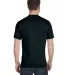 Hanes 518T Beefy-T Tall T-Shirt Black back view
