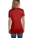 S04V Nano-T Women's V-Neck T-Shirt Deep Red back view