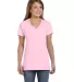 S04V Nano-T Women's V-Neck T-Shirt Pale Pink front view