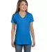 S04V Nano-T Women's V-Neck T-Shirt Blue Bell Breeze front view
