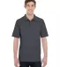 055P X-Temp Pique Sport Shirt with Fresh IQ Charcoal Heather front view