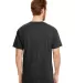 Hanes 42TB X-Temp Triblend T-Shirt with Fresh IQ o Solid Black Triblend back view