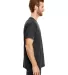 Hanes 42TB X-Temp Triblend T-Shirt with Fresh IQ o Solid Black Triblend side view