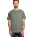 Hanes 42TB X-Temp Triblend T-Shirt with Fresh IQ o Military Green Triblend front view