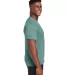 Hanes 42TB X-Temp Triblend T-Shirt with Fresh IQ o Green Clay Heather side view