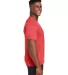 Hanes 42TB X-Temp Triblend T-Shirt with Fresh IQ o Poppy Red Heather side view