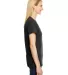 Hanes 42VT Women's V-Neck Triblend Tee with Fresh  Black Triblend side view