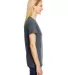 Hanes 42VT Women's V-Neck Triblend Tee with Fresh  Slate Triblend side view
