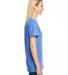 Hanes 42VT Women's V-Neck Triblend Tee with Fresh  Royal Triblend side view