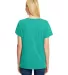 Hanes 42VT Women's V-Neck Triblend Tee with Fresh  Breezy Green Triblend back view