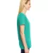 Hanes 42VT Women's V-Neck Triblend Tee with Fresh  Breezy Green Triblend side view