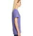 Hanes 42VT Women's V-Neck Triblend Tee with Fresh  Grape Triblend side view