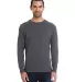 52 42L0 X-Temp Long Sleeve T-Shirt Charcoal Heather front view