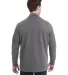 197 8434 Omega Stretch Terry Quarter-Zip Pullover in Charcoal triblend back view