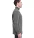 197 8434 Omega Stretch Terry Quarter-Zip Pullover in Charcoal triblend side view