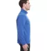 197 8434 Omega Stretch Terry Quarter-Zip Pullover in Royal triblend side view