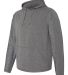 197 8435 Omega Stretch Terry Hooded Pullover Charcoal Triblend side view