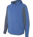 197 8435 Omega Stretch Terry Hooded Pullover Royal Triblend side view