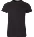2201W Youth Fine Jersey T-Shirt BLACK front view