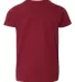 2201W Youth Fine Jersey T-Shirt CRANBERRY back view