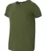 2201W Youth Fine Jersey T-Shirt OLIVE side view