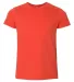 2201W Youth Fine Jersey T-Shirt ORANGE front view