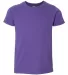 2201W Youth Fine Jersey T-Shirt PURPLE front view