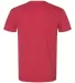 BB401W 50/50 T-Shirt HEATHER RED back view