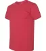 BB401W 50/50 T-Shirt HEATHER RED side view
